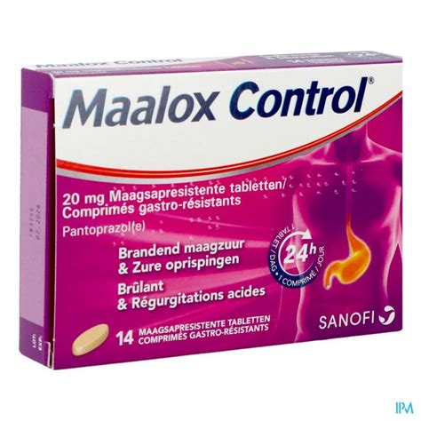 Maalox Control Mg Maagsapresistente Tabl Apotheek Thiels