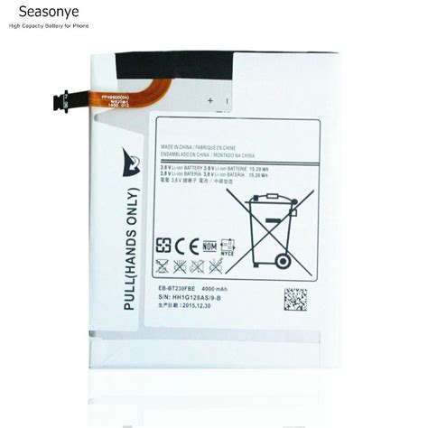 Seasonye 4000mah Eb Bt230fbe Tab Replacement Battery For Samsung Galaxy Tablet 4 70 70 Sm