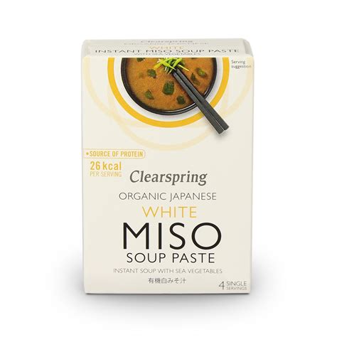 Organic Japanese White Miso Soup Paste with Sea Vegetables (Clearspring ...