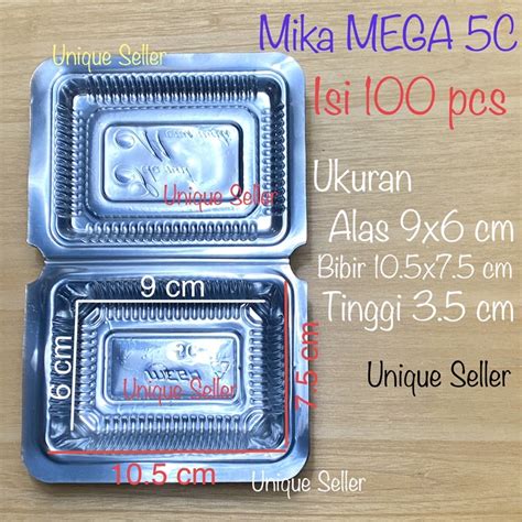 Jual Mika Mega 5C Isi 100 Pcs Mika 5C Isi 100 Pcs Mika 5 C Tebal