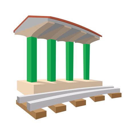 Train station cartoon icon 14192083 Vector Art at Vecteezy