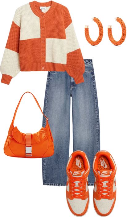 bright orange Outfit | ShopLook