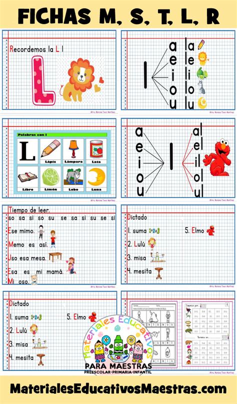 Cuaderno De Letras M S T L R Materiales Educativos Para Maestras