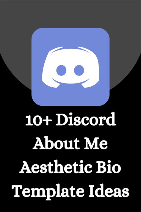 10 Best Discord About Me Aesthetic Bio Templates