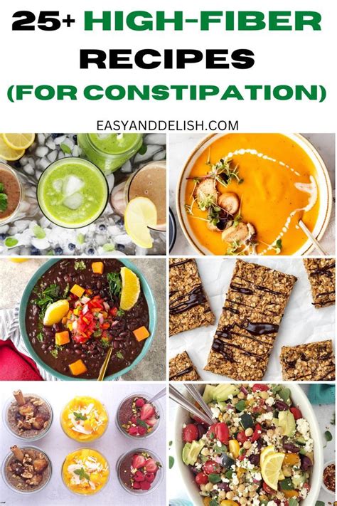 25+ High-Fiber Recipes for Constipation | High fiber foods, High fiber ...