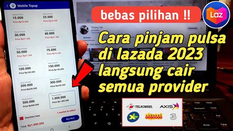 Cara Pinjam Pulsa Di Lazada Terbaru Cara Hutang Pulsa Di Lazada All