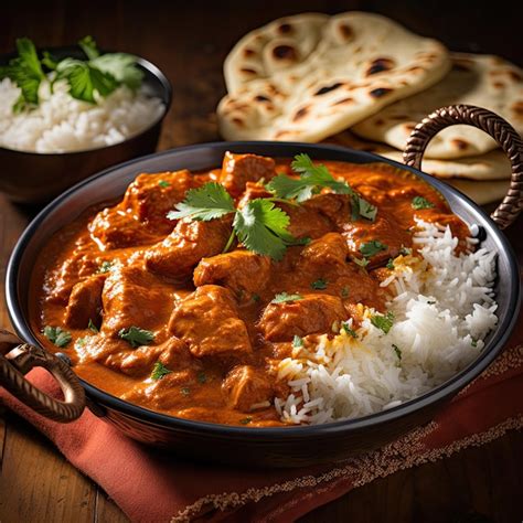 Premium Ai Image Traditional Indian Food Dish Chicken Tikka Masala