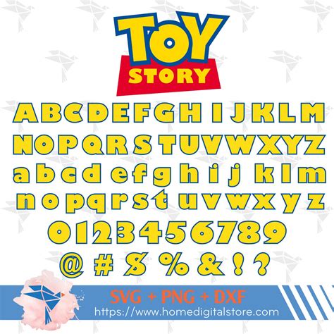 Toy Story Font SVG PNG DXF