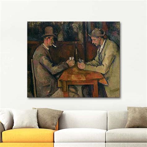 The Card Players By Paul Cezanne As Art Print Canvastar