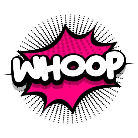 Whoop Comic Book Explosion Bubble Vector Illustration Stock Vector