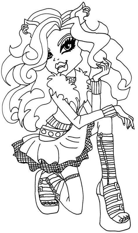 Clawdeen By Elfkena On Deviantart Monster Coloring Pages Coloring