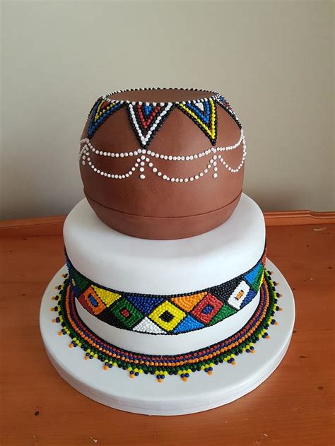 African wedding cake - Decorated Cake by Bijoubakes - CakesDecor