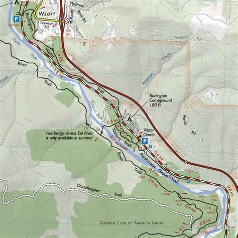 Humboldt Redwoods State Park Trail Map