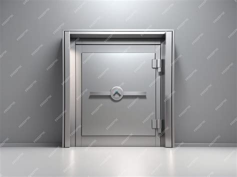 Premium Photo Secured Vaults 3d Vector Illustration Of Closed Gray