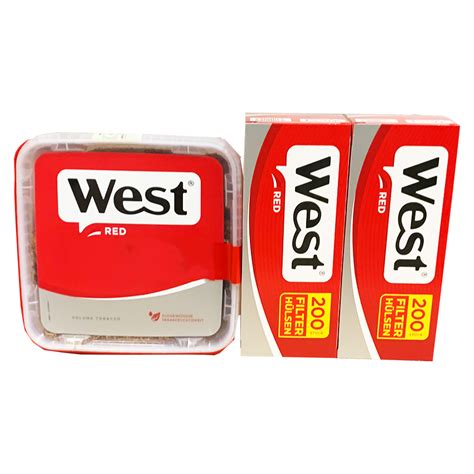 1 x West Red Tabak Eimer 190 Gramm 400 West Red Hülsen Online Kaufen