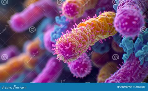 Yersinia Pestis Plague Bacteria Under a Microscope AI Generated Stock ...