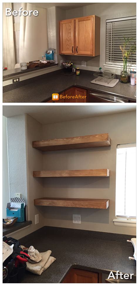 Floating Shelves Made From Pine Early American Minwax Stain Bar