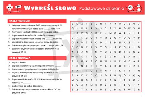 Matematyczna Wykre Lanka Dla Klasy Czwartej Podstawowe Dzia Ania