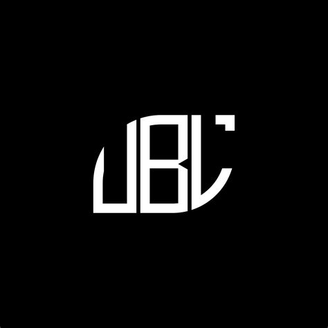 UBL letter logo design on black background. UBL creative initials letter logo concept. UBL ...