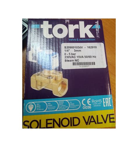 Электромагнитный клапан TORK T-BR 201 Клапан соленоидный для пара
