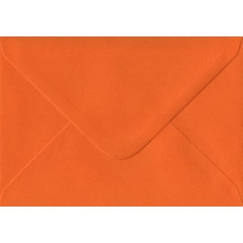 Greeting Card Orange Coloured Envelopes | Gummed Orange Envelope