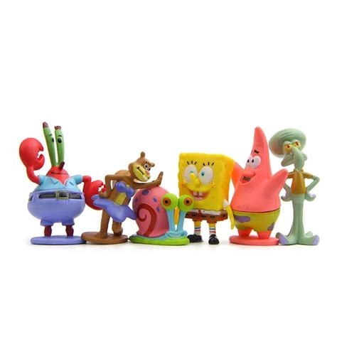 Set 6 muñecos Bob Esponja