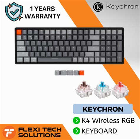 Flexi Tech Keychron K Wireless Rgb Aluminum Mechanical Gaming Keyboard Version Non Hot Swap