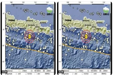 GEMPA PACITAN JATIM GEMPARKAN JOGJA DENGAN GETARAN 5 7 MAG DI KEDALAMAN