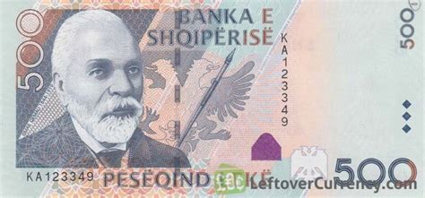 current Albanian Lek banknotes - Exchange yours now