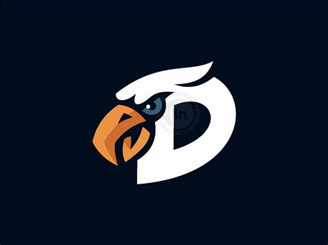 Letter D Eagle Logo Branition