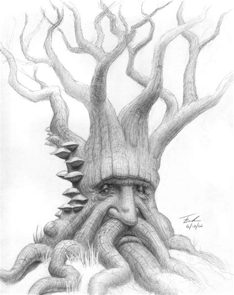 Fantasy Tree Drawing At Paintingvalley Explore Collection Of