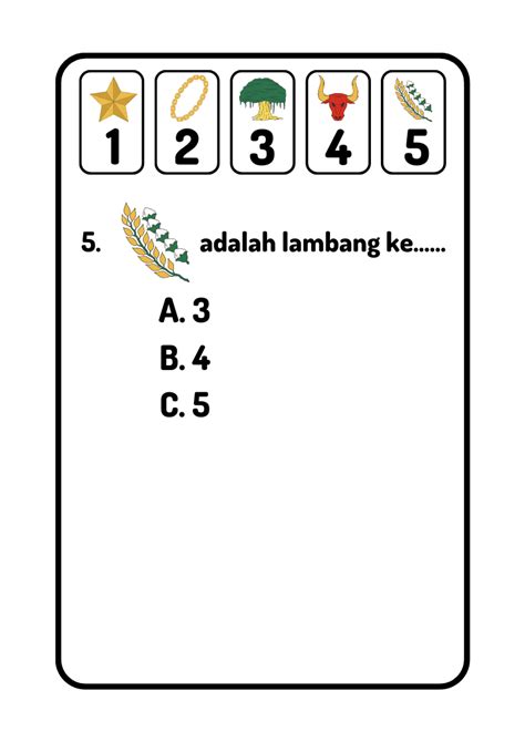 Pilihan Ganda Lambang Pancasila In 2023 Suku Kata Lembar Kerja Kerja