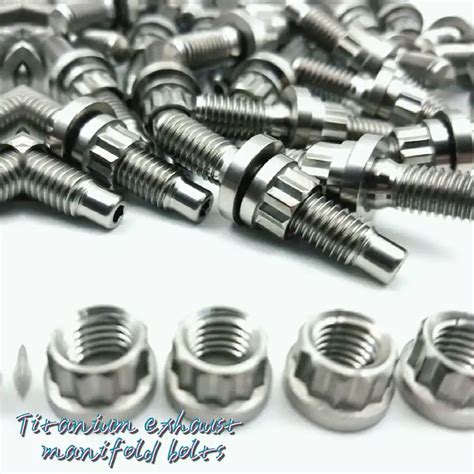 Din Titanium Alloy Flange Hex Head Bolts M M M M Colorful Gr Gr