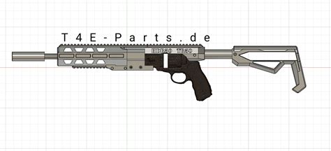 STL File HDR50 TR50 Bodykit Riflekit Assault Rifle 3D Printing Idea