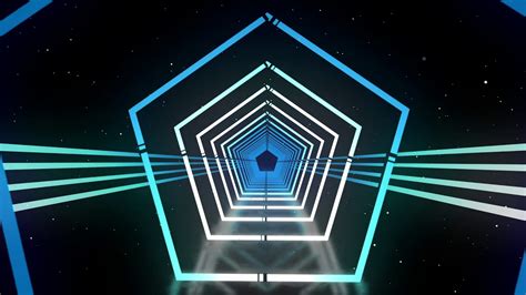 K Abstract Sci Fi Tunnel Vj Motion Background Neon Light Tunnel