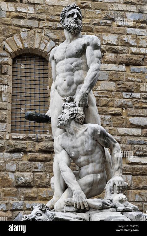 Hercules Cacus Sculpture Baccio Bandinelli Banque De Photographies Et D