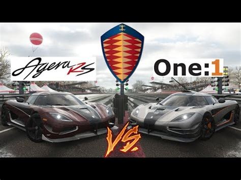 Forza Horizon Drag Race Koenigsegg Agera Rs Vs One Youtube