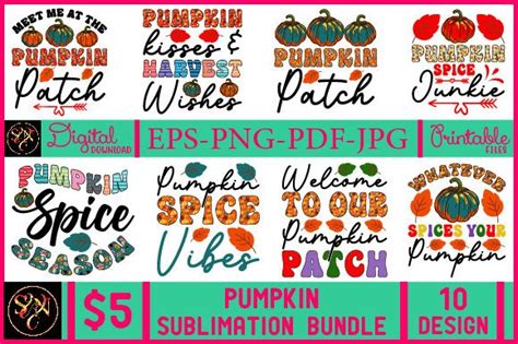 Pumpkin Sublimation Bundle Graphic By Best Design Bundle · Creative Fabrica