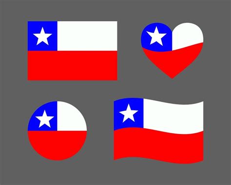 Premium Vector Chile Flag Signs Set Chilean Decorative Element