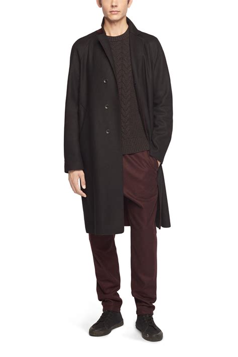 Lyst Rag And Bone Raw Edge Raymond Coat In Black For Men