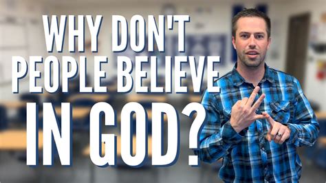 3 Reasons Why People Don’t Believe In God