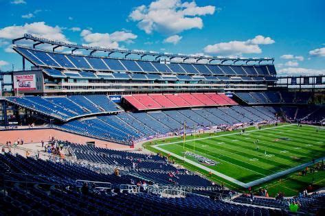 Elevated View Of Gillette Stadium Home Of Super Bowl Champs New