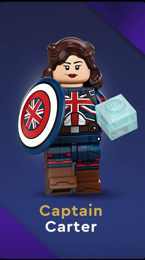 LEGO Marvel Collectable Minifigures Captain Carter | Lego pictures ...