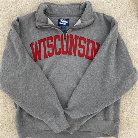 University Of Wisconsin Madison College Sweatshirt Depop