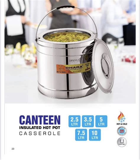 Casseroles Stainless Steel Hot Pot Insulated For Hotel Restaurant At Rs Piece In Jodhpur