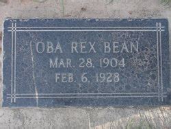 Oba Rex Bean M Morial Find A Grave