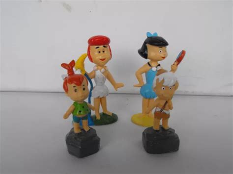 Hanna Barbera The Flintstones Wilma Betty Bamm Bamm Pebbles Pvc Fig Miniland £1898 Picclick Uk