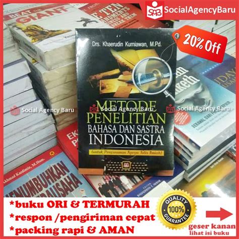 Jual Metode Penelitian Bahasa Dan Sastra Indonesia Khaerudin