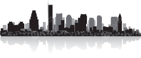 Boston Ciudad Horizonte Silueta Hermoso Corporativo Alto Vector Png