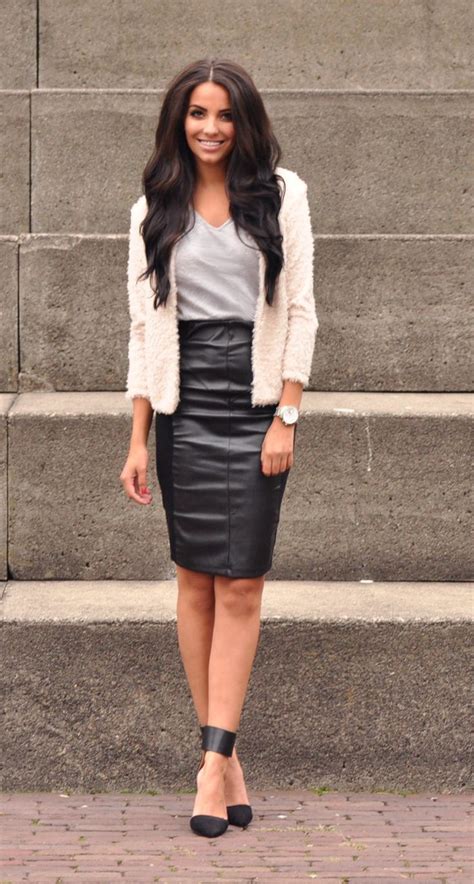 Stylish Skirts To Wear This Fall Glam Radar How To Wear Leather Skirt